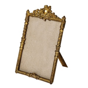 Photo <b>Frame</b> Opulent Vanity <b>Frame</b> Brass Aluminum Decorative Metal Table Decor <b>Frame</b> Hotel Home Table Decoration <b>Frames</b> <b>Picture</b> - Product Image 2