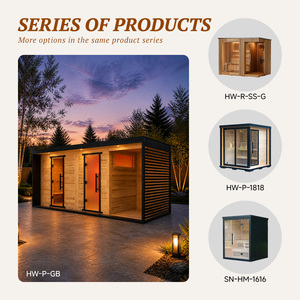 Sauna Exterior Finlandesa Premium Dune Desert Star Night, de Pino Termotratado, con Vidrio Panorámico de Tres Zonas, WiFi Inteligente, Lista para Instalar (DDP) - Product Image 4