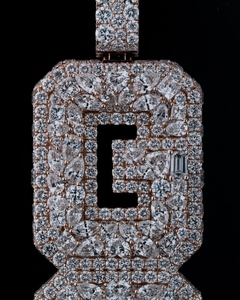 ZAWO HOUSE - Colgante con Nombre Personalizado, Plata de Ley 925, Chapado en Oro, con Moissanita, Joyería Hip Hop de Lujo con Certificación IGI - Product Image 5
