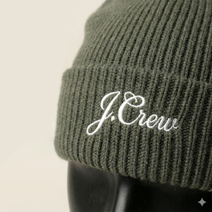 New Style Beanie Hat Embroidered Letter Design Unisex Adult Casual <b>Winter</b> <b>Cap</b> Green 100 Acrylic Breathable Waterproof Fishing - Product Image 3