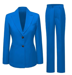 Latest Model Women Formal Business <b>Suits</b> Wedding Wear Two Pieces Casual Office Dress Pant Coat With Custom Logo Pant Coat Sets - Product Image 3