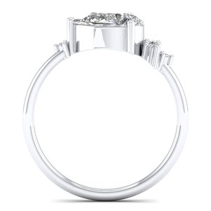 Anillos de Compromiso de Plata de Ley 925 con Moissanita de Alta Calidad REYES, Joyería Fina Personalizada para Mujer - Product Image 4