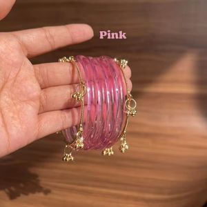 Bracelets en verre tendance/Chudiyan pour femmes et filles, taille et modèle personnalisables/Bracelet en résine style ange, artisanat en résine - Product Image 1