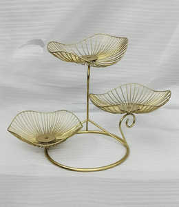 Cesta de fruta de Metal de diseño chapado en oro de Venta caliente para el hogar, decoración de mesa de Hotel, cesta de almacenamiento de frutas y verduras a bajo precio - Product Image 4