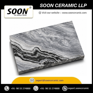 โรงงานเซรามิก SOON ราคาถูกจากโรงงานโดยตรง แผ่นใหญ่ลาย PALISSANDRO FLUTED แคลไซต์ขัดเงา ดีไซน์ทันสมัย เป็นมิตรกับสิ่งแวดล้อม สำหรับห้องนั่งเล่นแบบ 3 มิติ - Product Image 4