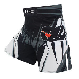 กางเกง MMA พิมพ์ลายแบบ Sublimation คุณภาพสูง ปรับแต่งได้ ชุดกีฬามวยไทยสำหรับผู้ชาย สำหรับฝึกซ้อมและฟิตเนส กางเกงต่อสู้แบบมีเชือกผูก - Product Image 3