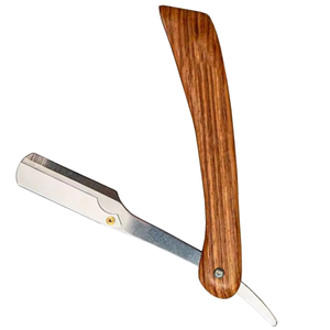 Hot Sale Lightweight Wood Handle Custom Barber Shaving <b>Razors</b> Stainless Steel <b>Single</b> <b>Blade</b> Folding <b>Razor</b> - Product Image 1
