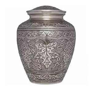 โกศบรรจุอัฐิอะลูมิเนียมกันสนิมสำหรับผู้ใหญ่ โกศสำหรับฝังศพกลางแจ้ง ป้องกันการรั่วซึม โกศโลหะสำหรับบรรจุอัฐิผู้ใหญ่ - Product Image 1