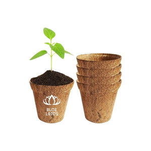 Qualité Fiable : Pot en Fibre de Coco Écologique et Biodégradable avec Trou de Drainage pour la Culture Suspendue et le Soutien des Racines des Jeunes Pousses - Product Image 1