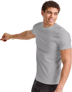 Camisetas de Algodón 100% para Hombre, Personalizadas, Transpirables, Ecológicas, Cuello en V, Corte Regular, Estilo Urbano, para Fitness - Product Image 5