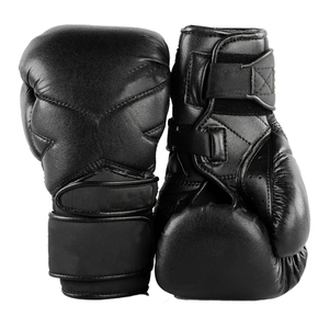 Guantes de Boxeo Profesionales de Cuero, Transpirables, Resistentes al Viento, Duraderos, de Dedo Completo, con Cierre Ajustable de Gancho y Bucle, Personalizables - Product Image 2