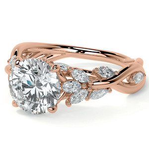 Anillo de Diamantes de Lujo Cultivados en Laboratorio en Oro de 9K/10K/14K/18K con Certificado IGI, Anillo de Compromiso con Diamantes Cultivados en Laboratorio en Forma Floral Infinita - Product Image 4