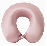 Oreiller de voyage en soie de mûrier 100% 19mm, léger, lavable, antibactérien, non toxique, personnalisable, support en forme de U