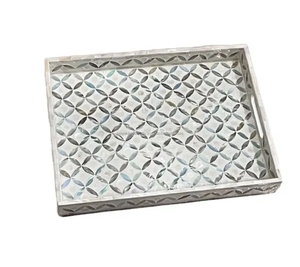 Plateaux de service en nacre Plateau de vadrouille pour décoration de table de fête ou bijoux fabriqués par Tayyab Handicraft - Product Image 4