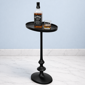 โต๊ะบาร์อะลูมิเนียมหล่อแบบคลาสสิก ขอบยกสูง หน้าโต๊ะทรงกลม ฐานตั้งทรงกลม แข็งแรง ทนทาน ผิวสัมผัสด้าน สไตล์โมเดิร์น - Product Image 1