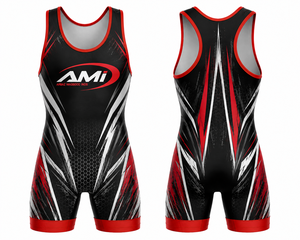 Traje de Lucha Libre para Hombre AMI, Sublimado, Ajustado, Transpirable, de Secado Rápido, Elástico, Ropa Deportiva AMI - Product Image 1