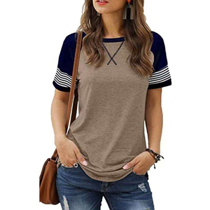 Camiseta Casual de Moda para Mujer, Personalizada, de Manga Corta, 100% Algodón, 260 Gramos, con Estampado Vintage de Estrella Infernal, Mismo Estilo de Punto - Product Image 6