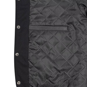High Quality Custom Thin Stand Collar Varsity Baseball Bomber Jacket for <b>Men</b> Outdoor College Style Fashion - Product Image 4