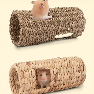 Túnel para conejos de jacinto de agua natural vietnamita, tejido a mano, juguete masticable ecológico para conejillos de indias y animales pequeños, escondite para mascotas - Product Image 4