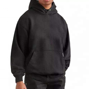 Sudadera gruesa y pesada en blanco con hombros caídos para hombre, sudadera 500 460 400 Gsm con logotipo personalizado French Terry, sudadera de gran tamaño con capucha de gran tamaño - Product Image 4