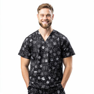 Vêtements de toilettage pour chiens, chemises, hauts, vêtements de mode pour toilettage d'animaux, chemises pour hommes, uniforme de toilettage pour chiens par sublimation - Product Image 5