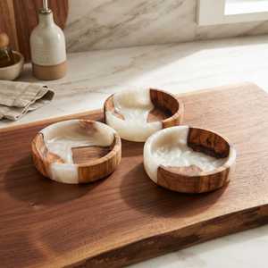 Cuenco Decorativo de Resina, Cuenco de Resina Artístico Hecho a Mano, Cuenco de Resina Moderno para Centro de Mesa, Cuenco de Resina Único - Product Image 1