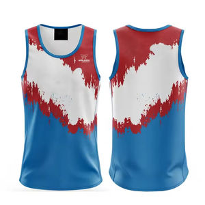 Camiseta sin Mangas Sublimada de Último Diseño, Camiseta sin Mangas para Hombre al por Mayor, Camisetas sin Mangas Sencillas para Hombre y Mujer, Producto Unisex - Product Image 4