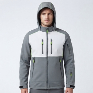 Chaqueta Softshell para Hombre, Forrada de Polar, Ligera, Impermeable, Cortavientos, con Cierre, para Invierno, Color Sólido, Táctica, para Senderismo - Product Image 1