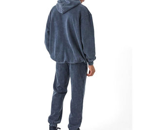 Chándal de Invierno para Hombre, Talla Grande, Reversible 2 en 1, con Cierre de Cremallera, de Poliéster/Algodón, Estampado Sólido, de Secado Rápido, Transpirable, Corte Regular - Product Image 2