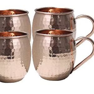Juego de tazas Moscow Mule de cobre premium, tazas Moscow Mule para cócteles, artículos de bar, proveedor mayorista, marca privada - Product Image 1