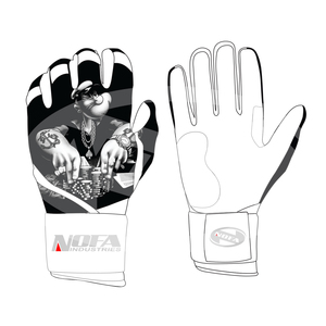 Guantes de Béisbol/Sóftbol Acolchados de Cuero Antideslizantes y Ambidiestros de Nofa Industries para Adultos, Profesionales, Hombres y Mujeres, Personalizados, Tallas XL y XXL - Product Image 1