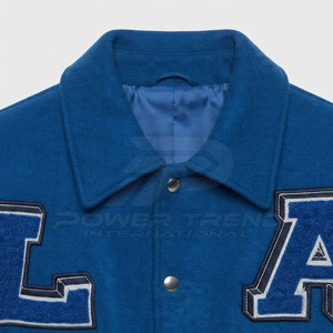 High Quality Cotton & Leather Breathable <b>Men</b> Varsity Winter <b>Jacket</b> Front Logo Designed Keep You <b>Warm</b> Looking Sharp Fall/Winter - Product Image 4