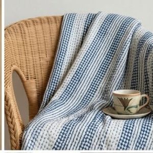 Premium Hand Block Printed Cotton Sanganer Kantha Queen Size <b>Throws</b> <b>Large</b> Width Handmade Indian Quilt Bedroom Home Decor Bulk - Product Image 4