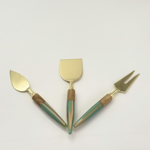 Eco Friendly High Quality Stainless Steel Slicer and Knife <b>Cheese</b> <b>Set</b> with Resin Handle New Customized Design Premium <b>Cheese</b> <b>Set</b> - Product Image 3