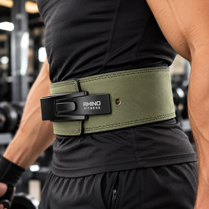 Cinturón de Soporte Lumbar Ajustable Rhino Fitness, Verde, de Nailon, para Levantamiento de Pesas, Soporte para el Core, para Adultos, Todas las Temporadas - Product Image 3