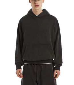 Conjunto de Sudadera con Capucha y Pantalones Cortos para Hombre, Unisex, Personalizable, Transpirable, de Secado Rápido, de Algodón y Felpa, Informal - Product Image 3