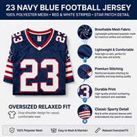 Maillot de football américain personnalisé en mesh, style hip-hop, respirant, col en V, manches courtes, unisexe, imprimé numériquement, chemises de sport - OEM ODM
