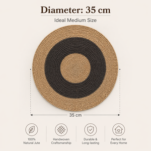 High Quality Custom Made Jute <b>Table</b> <b>Mats</b> Natural Woven Eco Friendly Classic Style Round Medium Place <b>Mat</b> Raffia <b>Table</b> <b>Mat</b> - Product Image 4