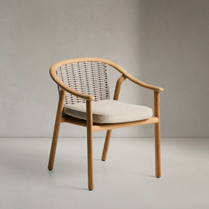 Sillas de Comedor Modernas para Jardín, Sillas de Cocina de Cuerda, Muebles Nórdicos para Hotel y Restaurante, Silla de Comedor de Diseño en Madera Natural - Product Image 2