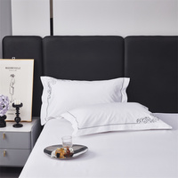 Ensemble de couverture de lit d'hôtel 200TC 300TC 400TC 40S 60S 80S personnalisé broderie housse de couette Twin Queen King size drap de lit ensemble de literie