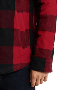 Veste de moto en Kevlar à carreaux rouges et noirs pour homme, manches longues, doublure matelassée, coupe-vent, vêtements d'hiver à prix abordable - Product Image 6