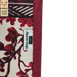 กระเป๋าหิ้วชายหาด Earth Made Botanical Canvas Bag พร้อมฐานผ้าปอกระเจือกย้อมสี ขนาด 36x32x15 ซม. รับทำโลโก้ตามสั่ง ขนาดตามสั่ง ขายส่ง รับผลิตแบรนด์ส่วนตัว - Product Image 4