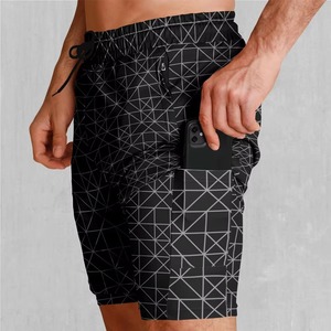 2026 Stylish Casual Wear Sublimation Shorts for Men's Summer Lightweight Custom Beach Double <b>Layer</b> Shorts - Product Image 2