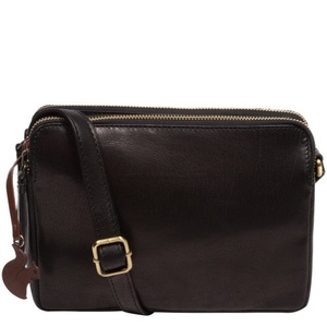 Bolso Bandolera de Cuero Negro de Lujo para Mujer, Bolso de Hombro de Moda Premium con Herrajes Elegantes y Correa Ajustable - Product Image 1