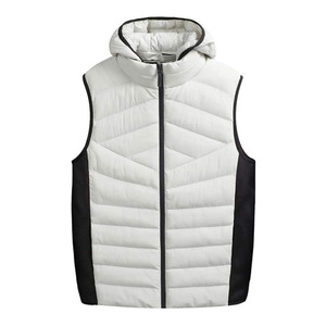Chaleco Acolchado de Invierno para Hombre, Color Sólido, Informal, de Poliéster, Transpirable, Resistente al Viento, Ropa de Calle - Product Image 1
