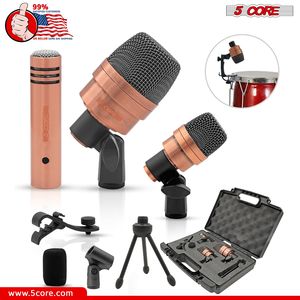 Kit Microfono Professionale Conga 3XP Copperex XLR Cardioide Unidirezionale a Condensatore per Strumenti, Set Microfoni per Rullante e Tom - Product Image 1