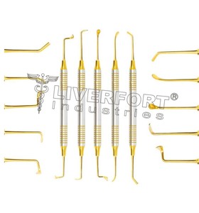 ชุดกระจกตรวจฟัน 10 ชิ้น พร้อมด้ามจับสแตนเลส สีเงิน ได้รับการรับรองมาตรฐาน CE - Product Image 5