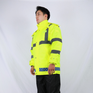 เสื้อกั๊กสะท้อนแสงสีส้ม 100% โพลีเอสเตอร์ตาข่าย ระดับ 2 สำหรับงานอุตสาหกรรม พร้อมเสื้อแจ็คเก็ตความปลอดภัยแบบมองเห็นได้ชัดเจน สำหรับใส่โลโก้ - Product Image 6