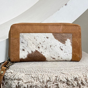 กระเป๋าสตางค์หนังวัวหรูหรามาใหม่กระเป๋าเงินหนังวัวแท้มีซิปปิดแบบรูดบัตรเครดิต - Product Image 5