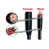 Câble d'extension de moteur pour vélo électrique Fat Ebike 20x4.0, 9 broches, rouge, mâle-femelle, côtés 60cm et 80cm
